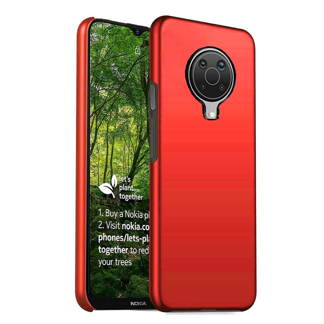 GAPlus Nokia G10 / Nokia G20 Case Ultra Slim Thin Armour Hard Case Matte Rubberized Cover For Nokia G10 / Nokia G20 (Red)