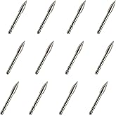 KURUGEILI 12 Pcs Archery Field Points 80/100/120 Grain Stainless Steel Practice Arrow Tips Insert Points Archery Bullet Points for ID 4.2mm Arrow Shaft