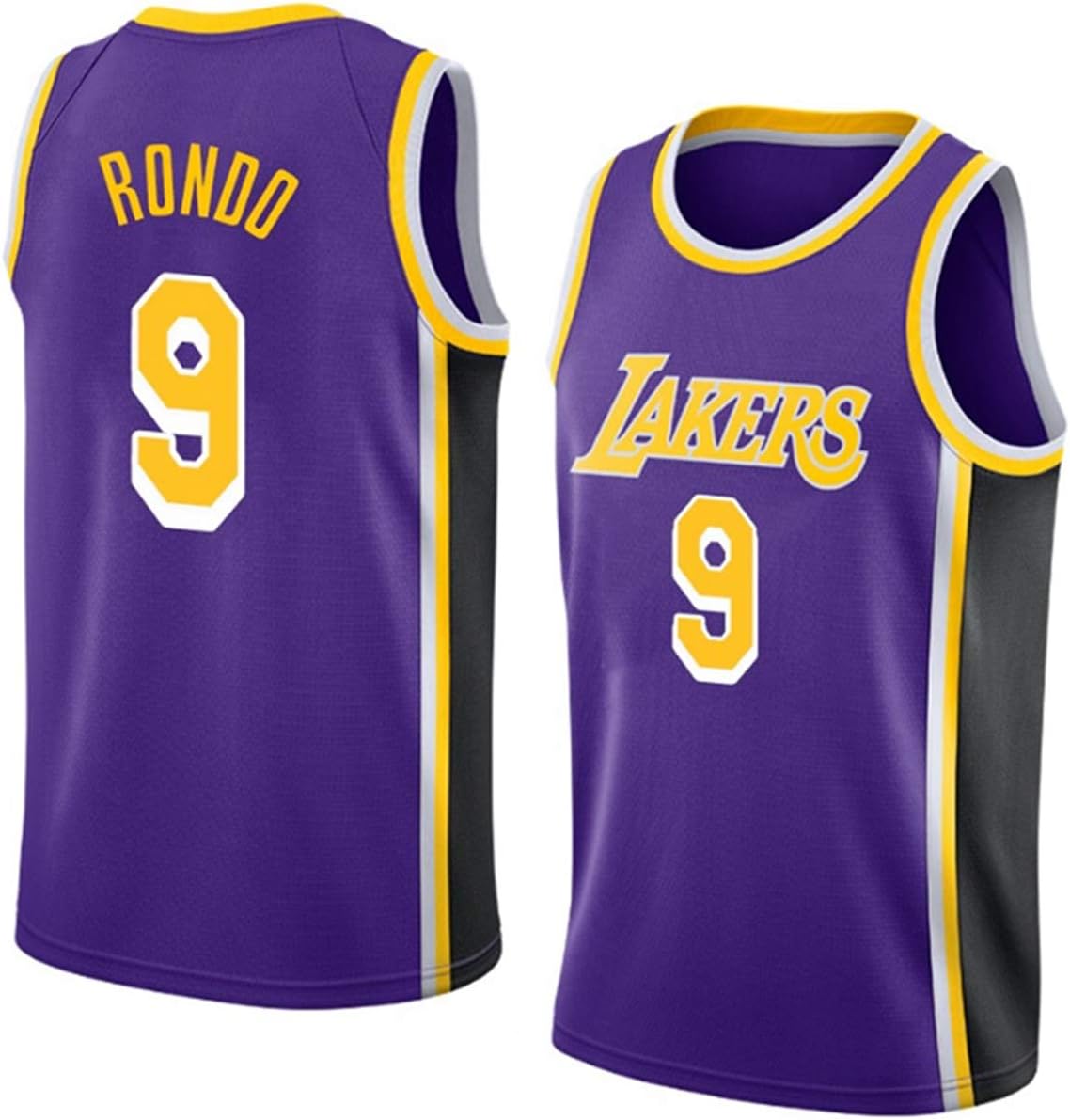Ati Hskj Men S And Women Basketball Jerseys Rajon Rondo 9 Nba Lakers Basketball Clothes Cool Breathable Fabric Swingman Sleeveless Vest Top Clothing Amazon Co Uk Sports Outdoors