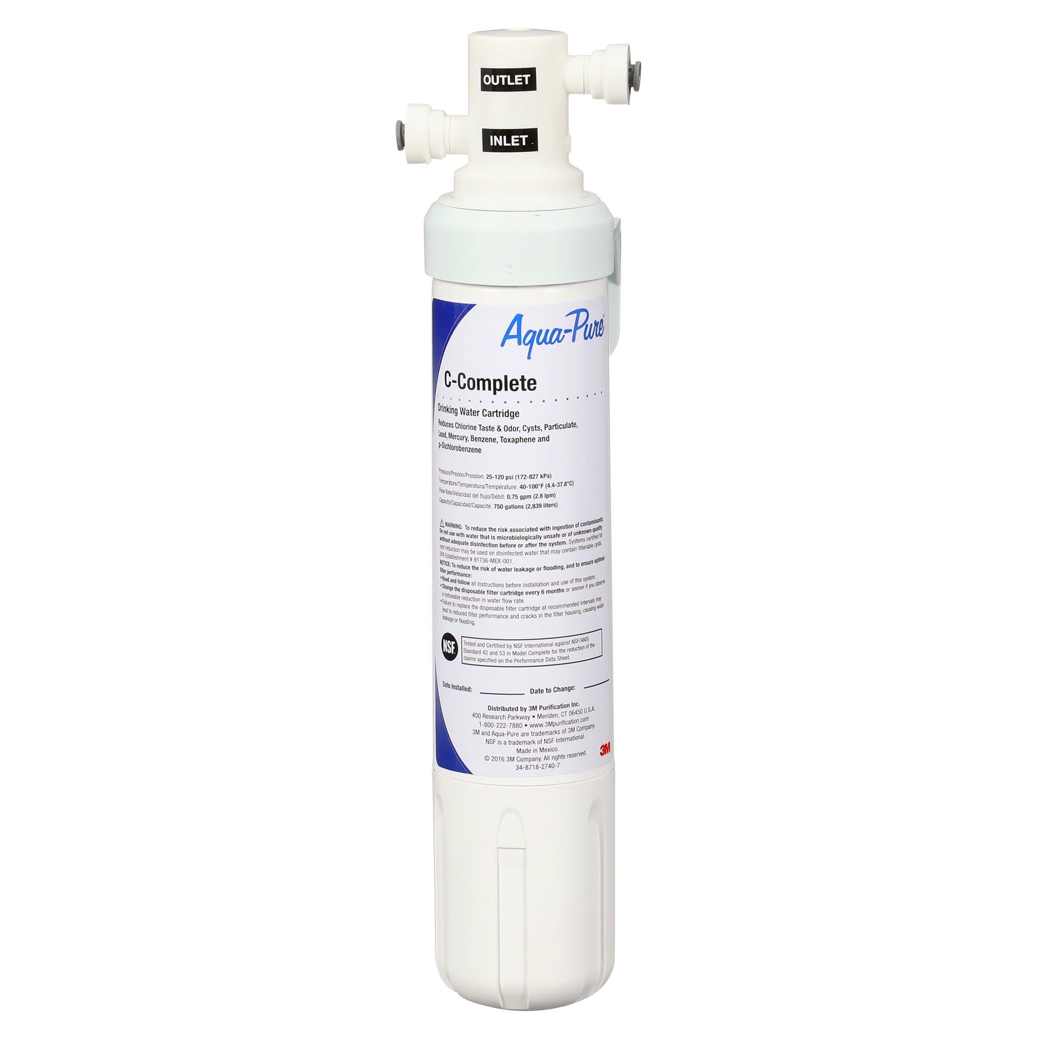 Aqua-Pure 3M Aqua-Pure Under Sink Water Filtration System – Model Complete Cooler, White
