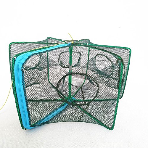 Portable Folded Fishing Net Fish Shrimp Minnow Crayfish Crab Baits Cast