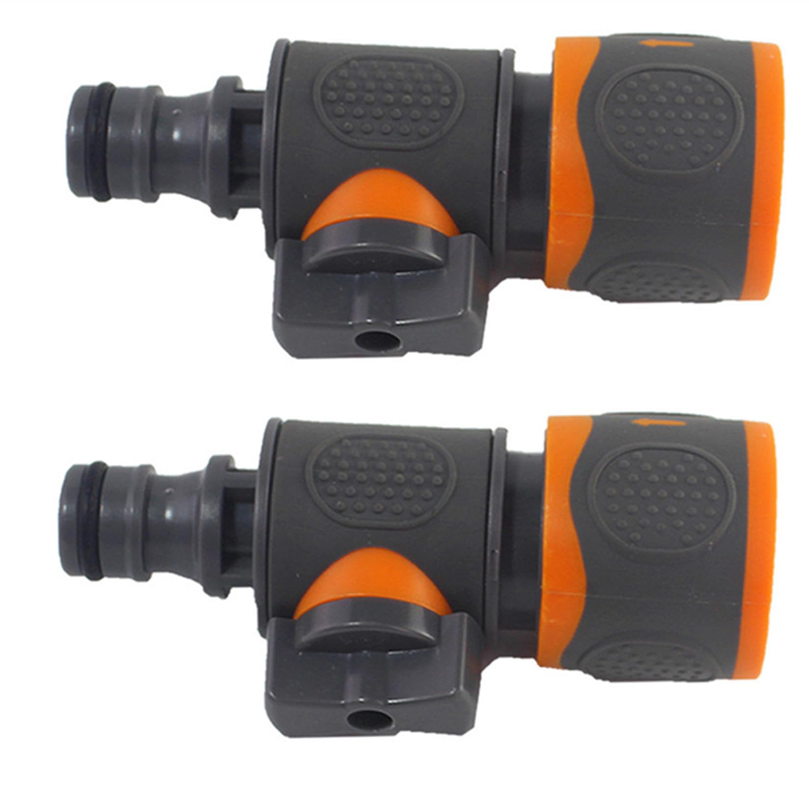 2PACK Quick Release in Line Shut Off Valve,Garden Hose Pipe in Line Tap Shut Off Valve Fitting Connect Adaptor Tool Gadget