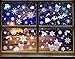 JOYIN 138 PCs Snowflake Window Clings Decal Stickers for Winter Christmas Home Decorations Ornaments Holiday Party Supplies.