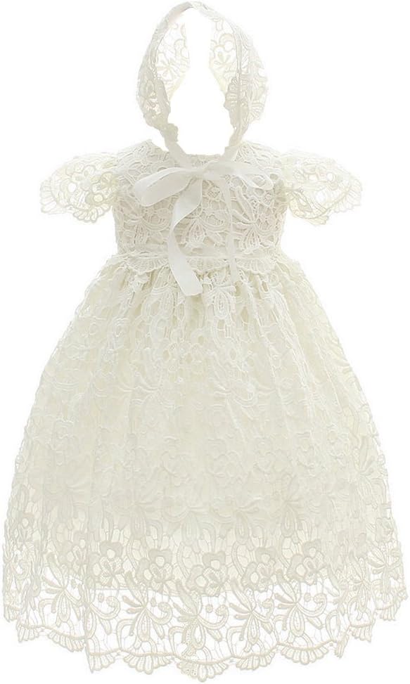 CoozyBaby Girl Christening Dresses, Baptism Blessing Gowns, Tulle Flower Girl Dress for Baby Party Wedding Birthday