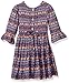 Youngland Girls' Little Dress with Fringed Vest