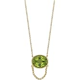 Bony Levy 14K Yellow Gold Peridot Color Pendant Necklace