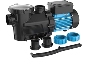 BOMGIE In/Above Ground Pool Pump, High Flow Powerful Self Priming Pool Pump, 2.2HP 6950 GPH 220V