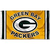 Green Bay Packers Gold Flag Large 3x5 Banner