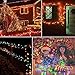 FULLBELL Fairy Lights Outdoor String Lights 33ft 100 LED with Memory Modes Controller, Extendable Christmas Lights Decorations for Wedding, Christmas, Party, Patio, Indoor Outdoor (Multicolor1)