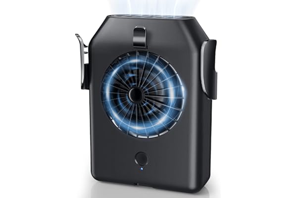 Portable Fan 10000mAh Rechargeable, Stsase Mini Waist Fan With Max 24H Working Time, 3 Speeds 5100RPM Strong Airflow Wearable