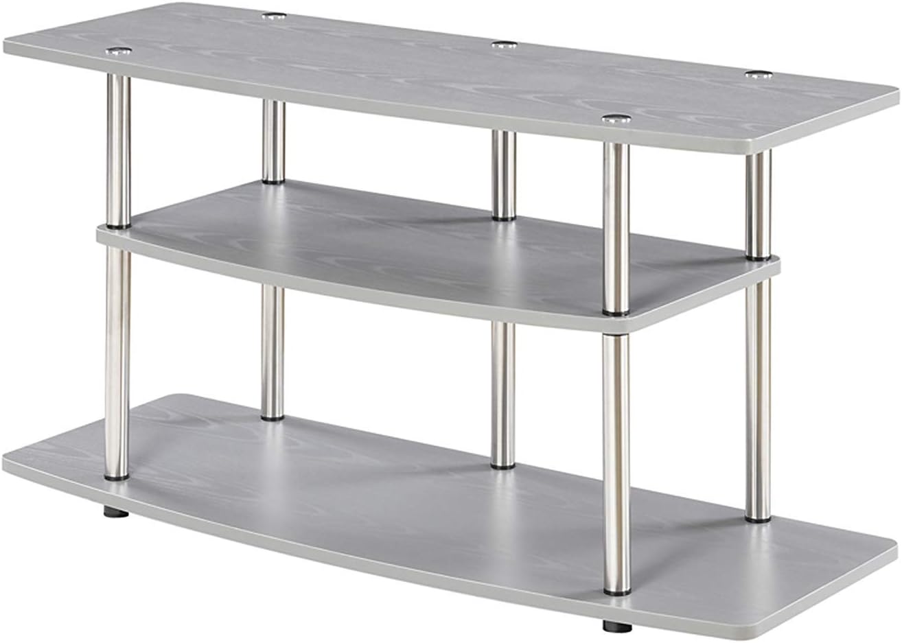 Best Convenience Concepts Designs2go No Tools 3 Tier Tv Stand, Multiple Colors