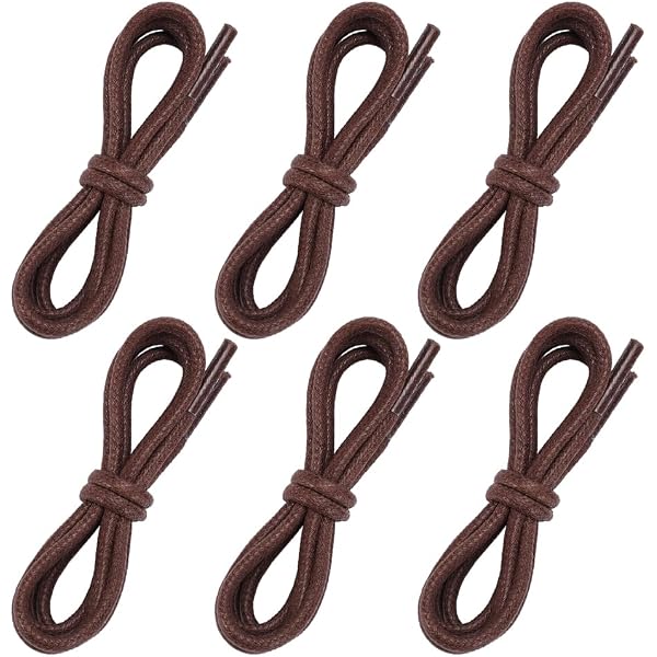 Amazon.com: PANGAEA [4 Laces] 2-Pair Pack Waxed Round Oxford Shoe Laces for  Dress Shoes Chukka 3/32Inch Thin(#04 Dark Brown,26in (66cm)) : Clothing,  Shoes & Jewelry