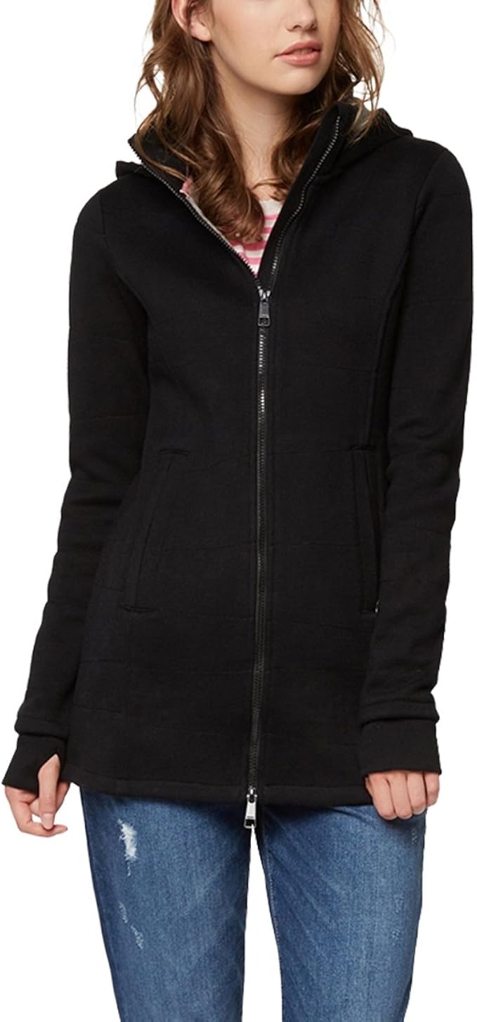 Bench Womens Long Jacket Quilted Coat