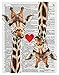 Giraffe Love, Vintage Dictionary Art Print Reproduction Contemporary Wall Art For Home Decor, Modern Boho Art Print Poster, Country Farmhouse Wall Decor 11x14 Inches, Unframed
