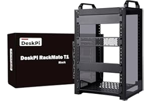 GeeekPi 8U Server Cabinet, 10 inch Server Rack for Network, Servers, Audio, and Video Equipment, DeskPi RackMate T1 Rackmount