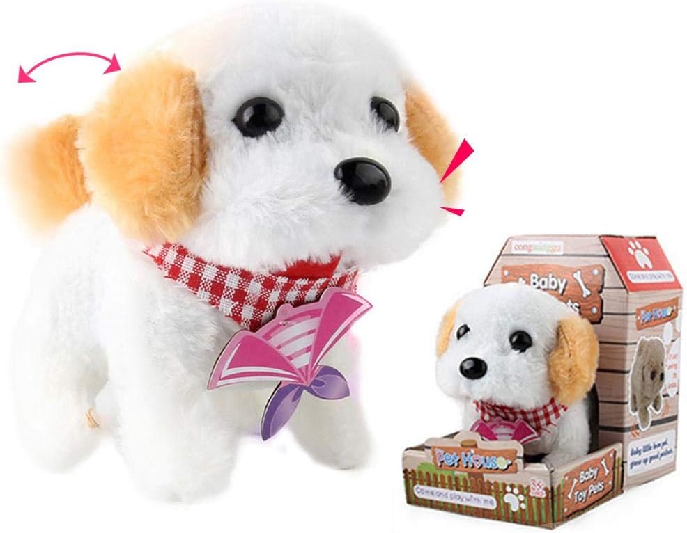 Jeux Electroniques Pour Enfants Chiot Chien Electroniques Peluche Peluche Chiot Chien Interactif Chiot En Peluche Anime Pet Chien Mignon Robot Chien Bebe Jouets Marcher Aboyer Pet Jouet Pour Enfants Garcon Filles Avec Video