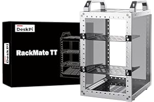 GeeekPi DeskPi RackMate TT Mini Server Cabinet for Mini PC, Network, Servers, Audio, and Video Equipment