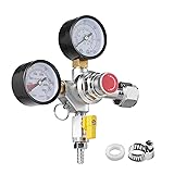 VEVOR Double Gauge Regulator, CO2 Regulator Gauge