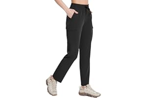 baleaf Women's Hiking Pants Cargo Quick Dry Pants Water Resistant Loose Lightweight Travel Fishing Outdoor UPF50+