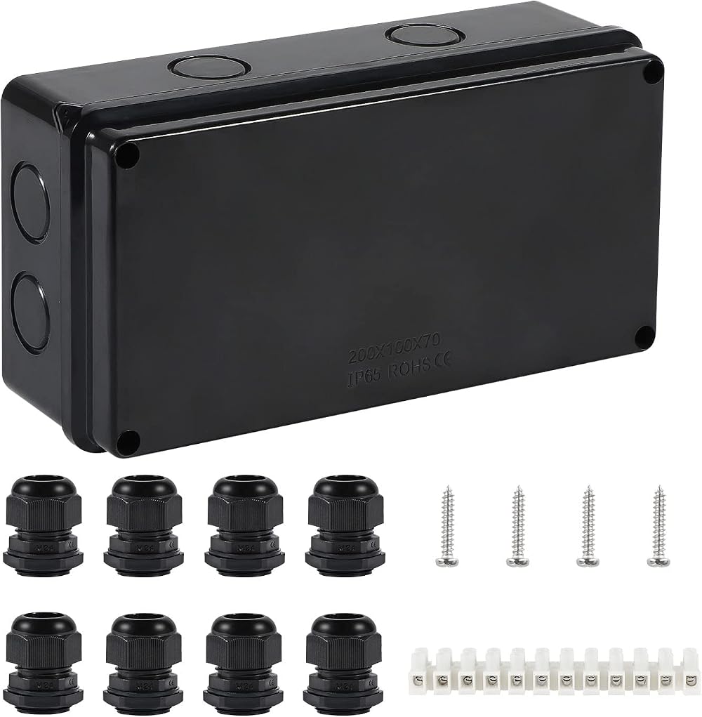 COOLWEST IP65 Waterproof Junction Box Large ABS Outdoor Electrical Box
