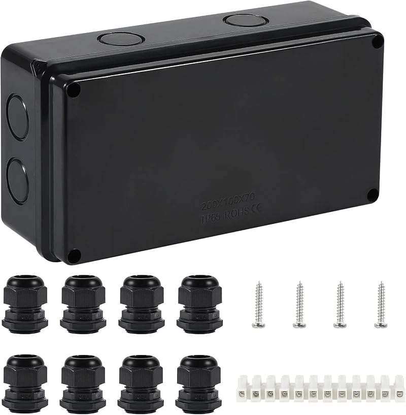 COOLWEST IP65 Waterproof Junction Box Large ABS Outdoor Electrical Box