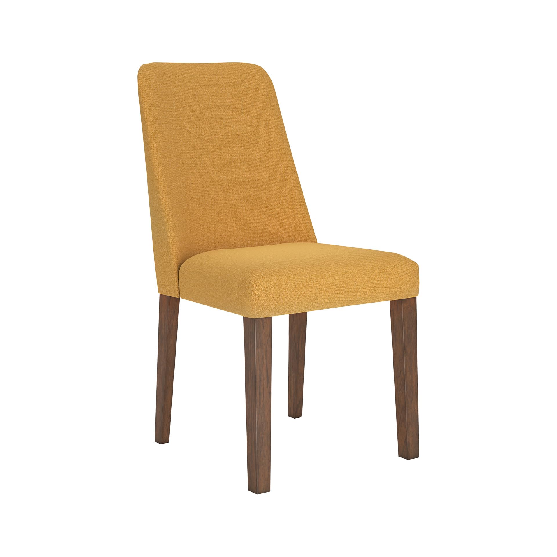 Photo 1 of Signature Design by Ashley Lyncott Contemporary Dining Room Upholstered Side Chair with Foam Cushion, 2 Count, Yellow & Brown
