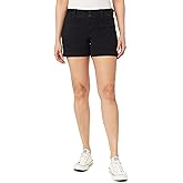 WallFlower Womens Ultra 4" Relaxed Utility Denim Shorts Mid-Rise Insta Soft Juniors