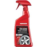 Mothers Pro-Strength Chrome Wheel Cleaner, 24 oz. (05824) | Safely Cleans Chrome &amp; Roughcast Aluminum Mag Wheels, Removes Brake Dust, Grease, Dirt &amp; Grime with Easy Spray-On, Hose-Off