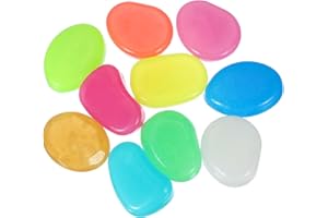 YELARXI Large Glow in the Dark Stones, Luminous Pebbles Stones Glowing Rocks Decorative Light Up Pebbles Fitting for (Fish Ta