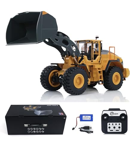 Amazon.com: wheelfun 1/16 RC Double E L260H Loader E592 Loader