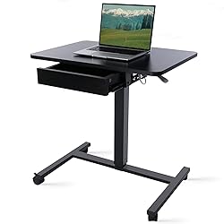 CLATINA Mobile Laptop Standing Desk, Height