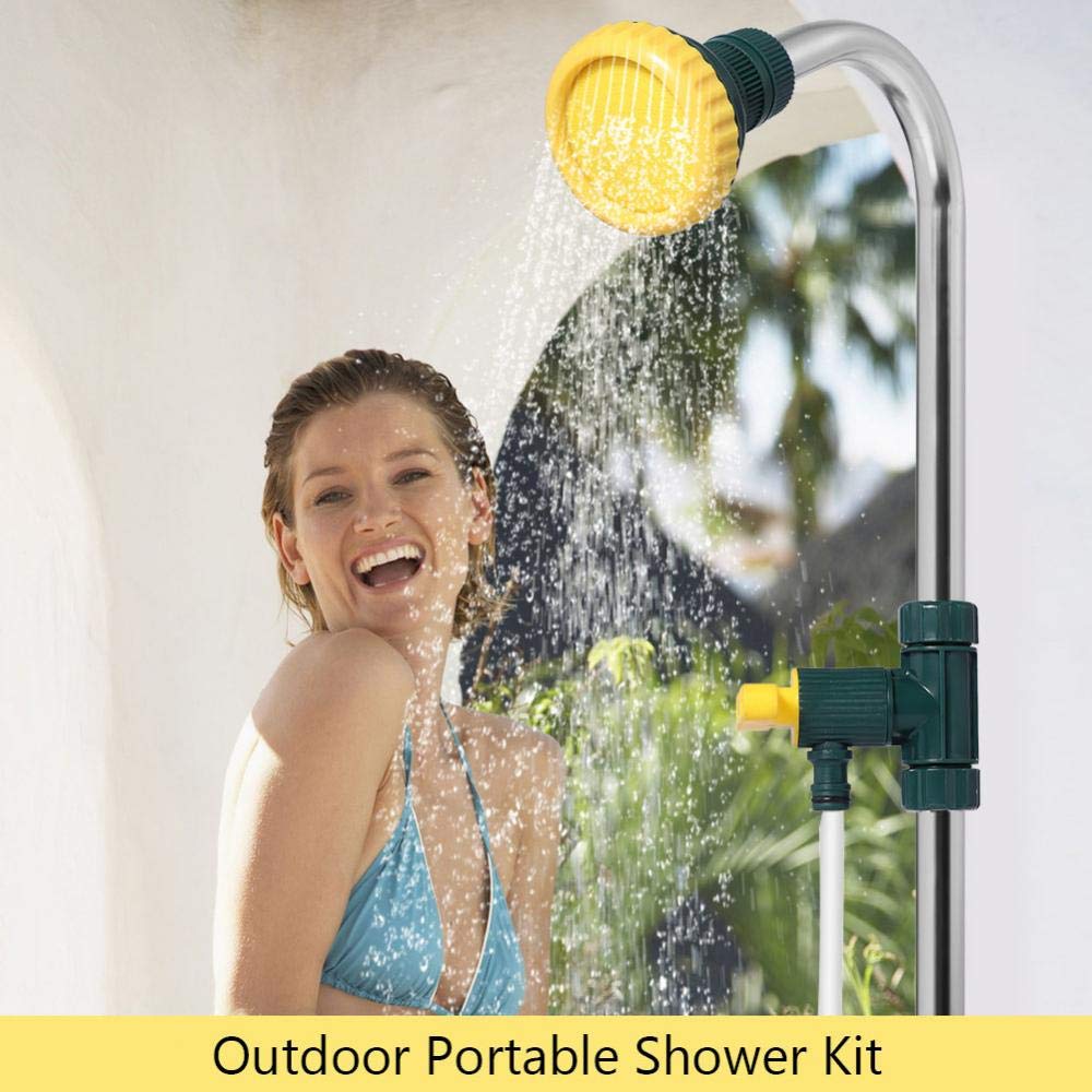 Garosa Portable Outdoor Shower Kit Stand Hose Head Adjustable Kit For Backpacking Travel Camping Personal Care Sports Outdoors Fcteutonia05 De