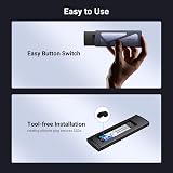 UGREEN M.2 NVMe Enclosure 10Gbps Aluminum USB 3.2 Gen2 Tool-Free 2230-2280 view 5