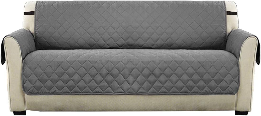 PengXiang Pet Sofa Slipcover, Anti-Slip Reversible Couch Furniture Protector Cover - Sofa(3 seater), Grey