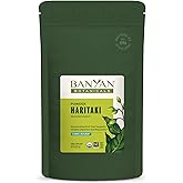 Banyan Botanicals Haritaki Powder – Organic Terminalia Chebula – Ayurvedic Digestion Supplement that Supports Gentle Cleansing* – ½ lb. – Non-GMO Sustainably Sourced Certified Fair for Life Fair Trade