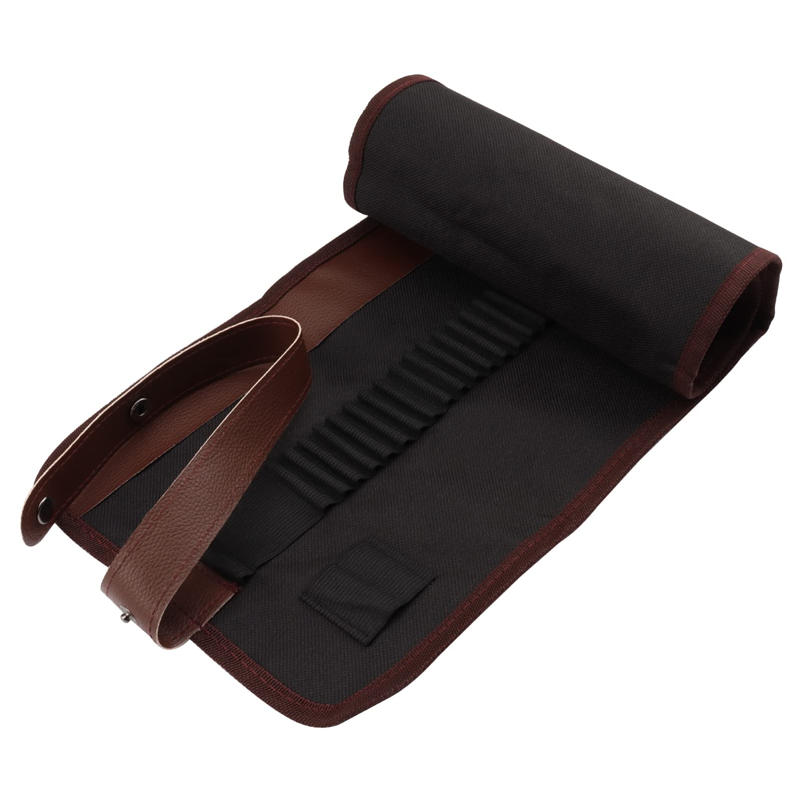 DOITEM 48 Holes 72 Holes Packaging Holder Pencil Wrap Box Pencil Holder for Artists, School, Animal, Black/Brown, 20 x 55 cm, Pencil case