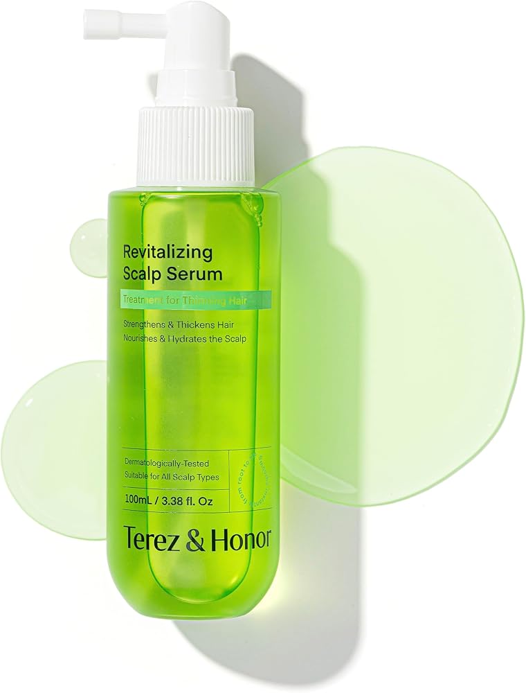 Scalp Serum for Hair Growth Spray – Korean Vegan Treatment for Hair Loss, Thinning & Itchy Scalp, Non-Greasy, Lightweight For