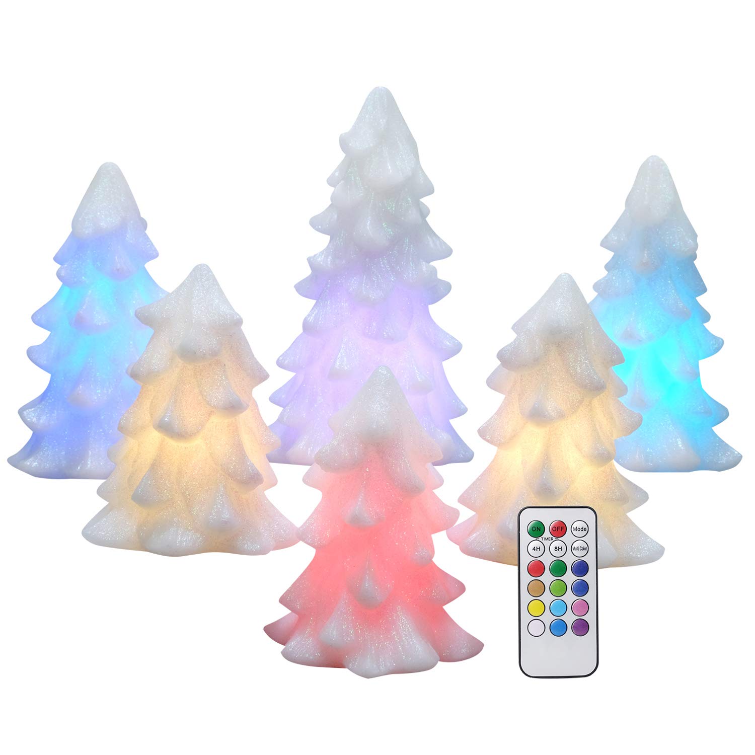 Eldnacele Christmas Tree Candles Battery Operated Flameless
