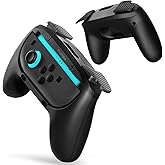 Mumba Hand Grips for Nintendo Switch 2 JoyCon [2 Pack], Wear-Resistant Game Switch 2 Controller Ergonomic Handle Case Kit for Switch 2 Joy Cons Accessories 2025, Black
