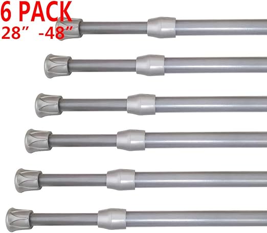Amazon Com Minchi257 Adjustable Curtain Rod 28 To 48 Inches 6