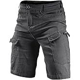 Tactical Cargo Cotton Work Shorts for Men Outdoor Casual Hiking Fishing Hunting Shorts with Multi Pockets