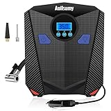 Aullsumy Portable Car Air Compressor Pump DC 12V 150 PSI Auto Digital Gauge Tire Inflator for Car,Bicycle,Motorcycle,sports balls