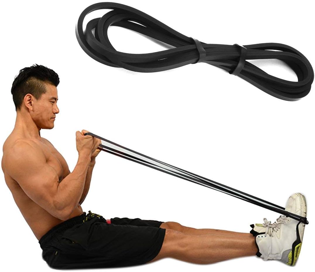 Latex Resistance Bands Natural Latex Pull Up Strength Training Tension Ring Yoga Sport Flat Elastic Resistance - random - 208x0.64x0.45cm