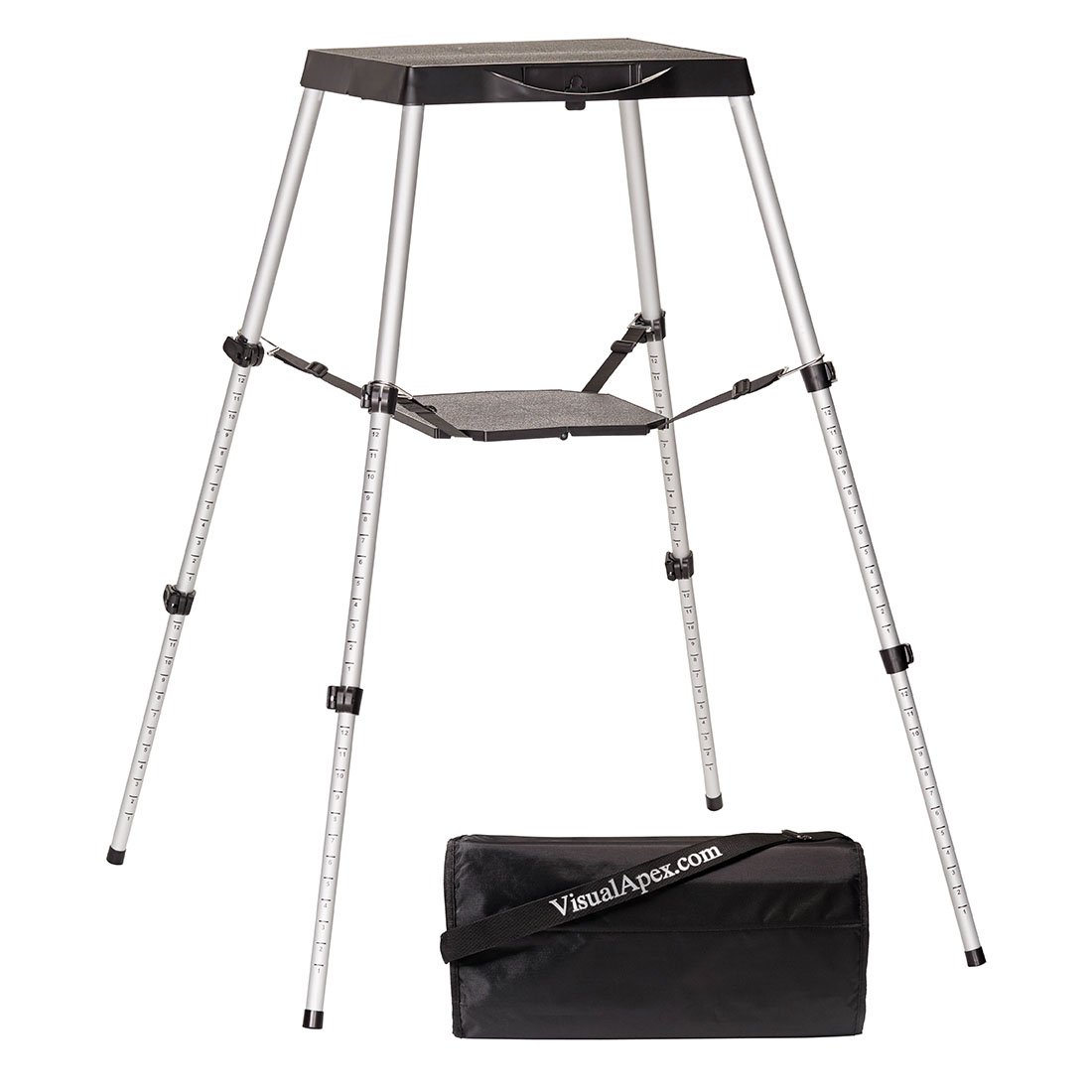 Visual Apex Portable Projector Screen Table Stand with Shelf