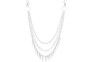 HAQUIL Vintage Jeans Chain Three Layer Punk Pants Jeans Chain Fashion Body Jewelry Accessory for Women Girls Cute Waist Chain