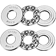 uxcell 51100 Thrust Ball Bearings 10mm x 24mm x 9mm Chrome Steel ABEC3 Single Row Roller 2pcs