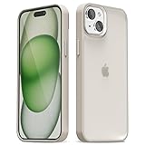 oakxco for iPhone 15 Case Matte Clear, Translucent