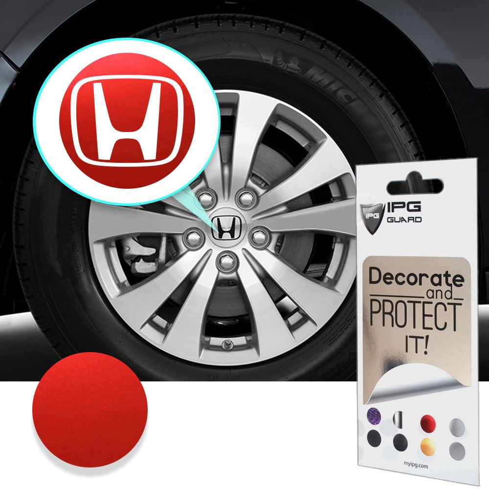 Honda Logo Sticker 4-Pack JDM Logo Sticker Decals For Honda Civic, Accord, CR-V - Wheel Center Caps, VTEC, Si - White Vinyl Hub Caps For Honda Accord - Foto 3