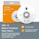 FireAngel HW1-R Mains Powered Heat Alarm with 9V Battery Backup White 1-Pack view 2