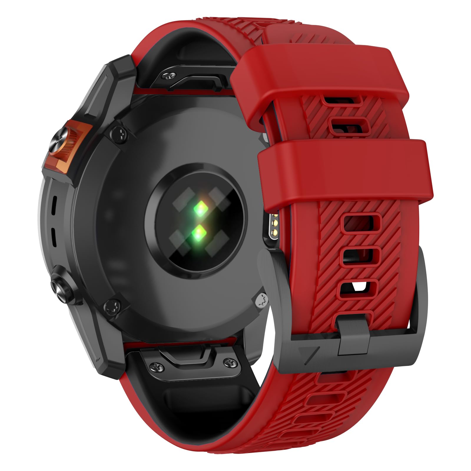 MYSNBKN Watch Strap for Fenix 8 51mm/Fenix 7X Pro/Fenix 7X/Fenix 6X Pro/Fenix 6X/Fenix 5X/Fenix 5X Plus/Fenix 3/Fenix 3 HR, Silicone QuickFit 26mm Replacement Epix Pro 51mm/TACTIX 7